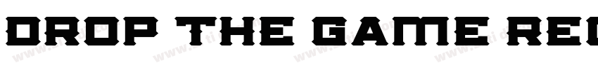 Drop the Game Regula字体转换